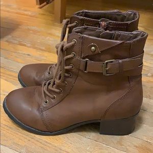 Faux Leather Fall Boots